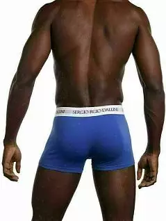 Эластичные боксеры на гульфиком с окантовкой синего цвета Sergio Dallini RTSD2941-2